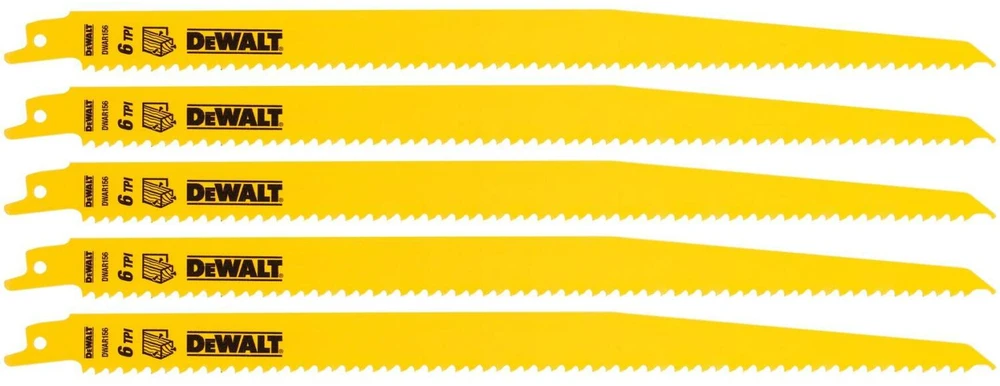DEWALT PJŪKLĖS PLĖKŠTELĖS 305x4,2mm S1411VF MEDIENA / 5vnt.