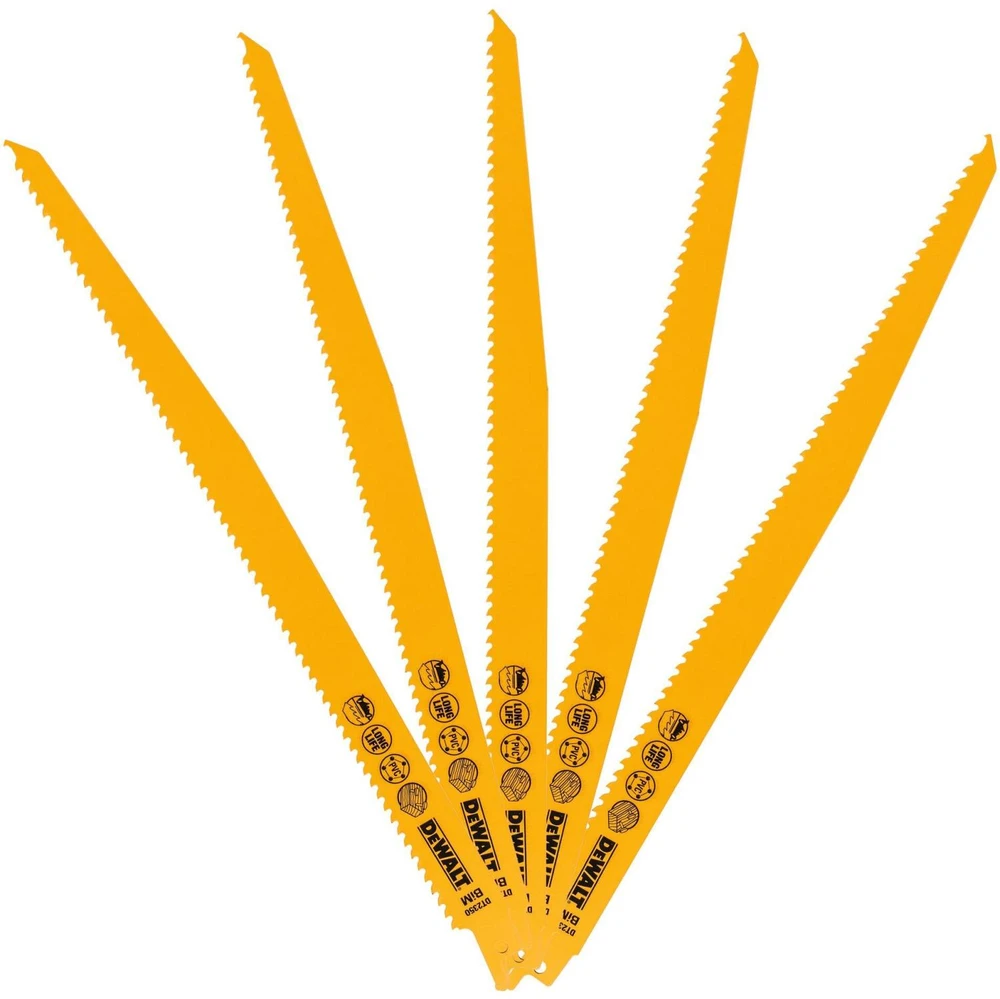 DEWALT PJŪKLĖS PLĖKŠTELĖS 305x4,2mm S1411VF MEDIENA / 5vnt.