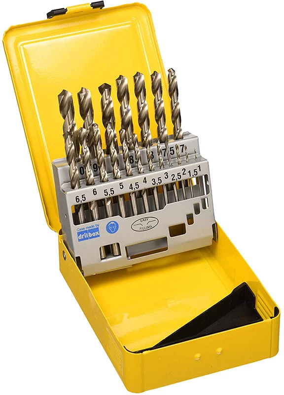 Grąžtas Grąžtų komplektas metalui DeWalt HSS-G; 1-10 mm; 19 vnt.