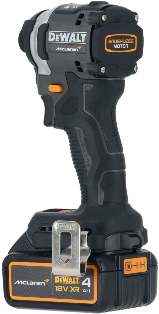 akumuliatorinė zakrętarka smūginis 1/4", 18V, 1x4Ah, XR, DeWalt [DCF85MM1T-QW] edycja MCLAREN