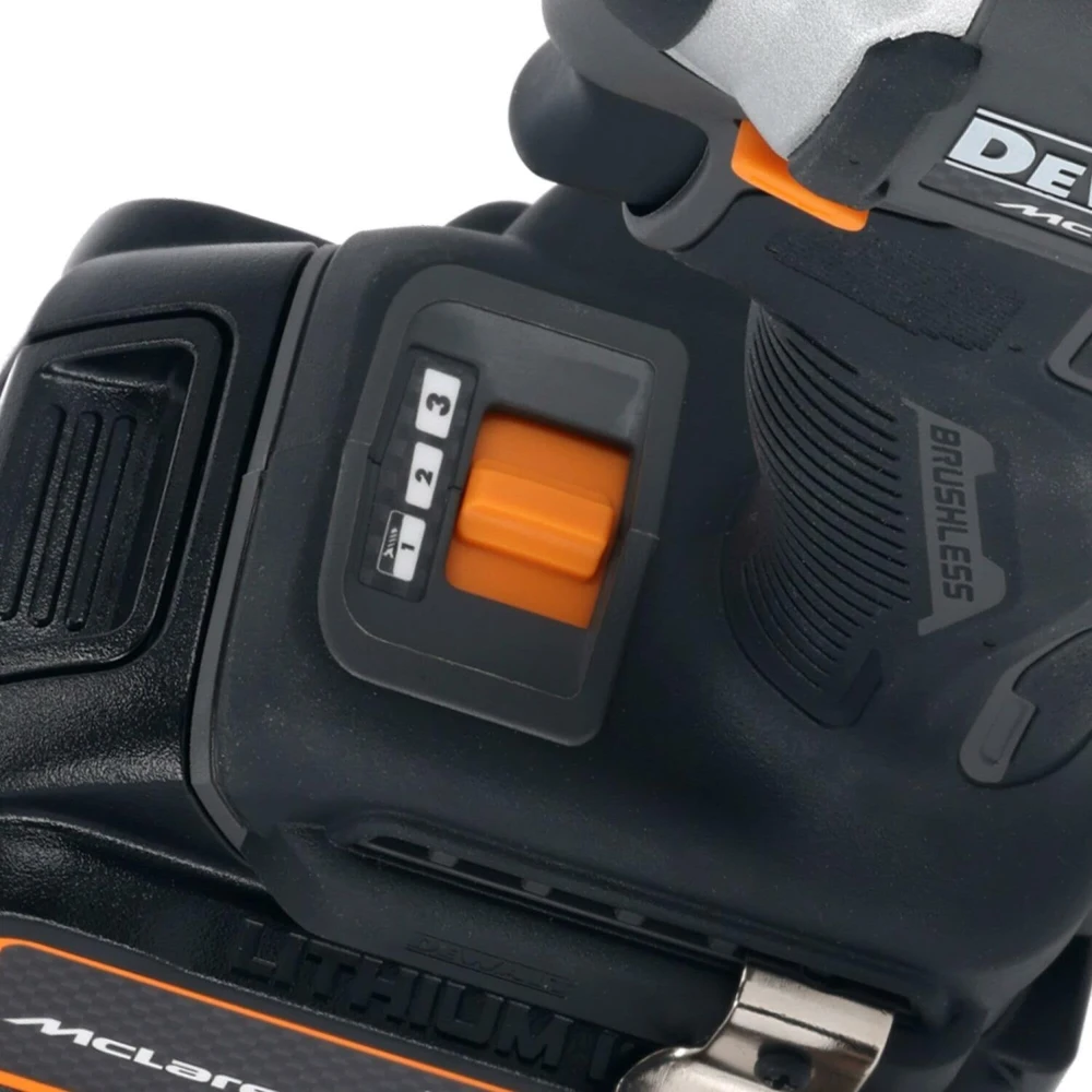 akumuliatorinė zakrętarka smūginis 1/4", 18V, 1x4Ah, XR, DeWalt [DCF85MM1T-QW] edycja MCLAREN