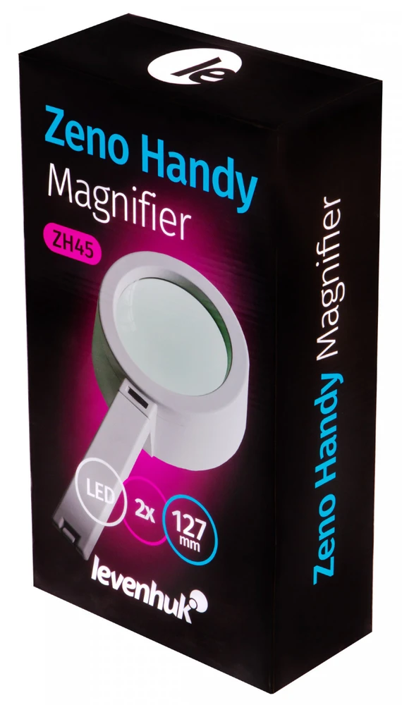 Didinamasis stiklas su LED Zeno Handy ZH45 2x L74065 LEVENHUK
