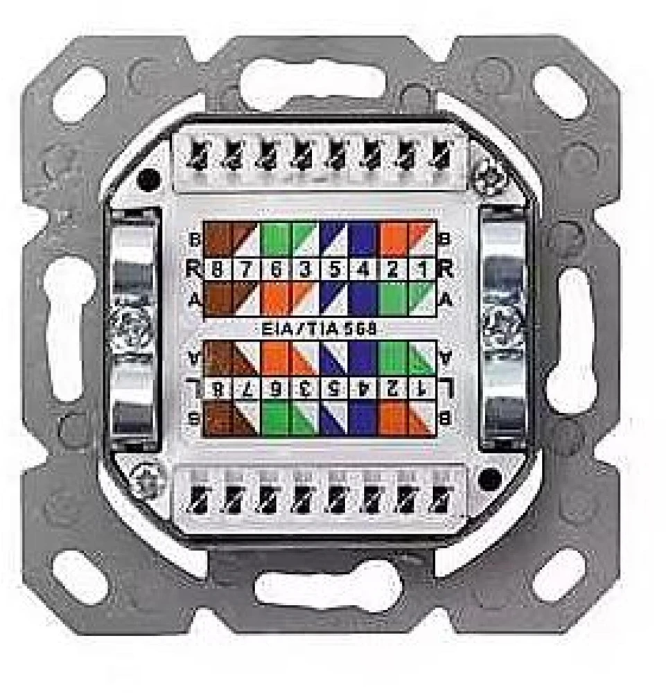 Moduliniai sieniniai lizdai Digitus CAT 5e 2x RJ45 LSA