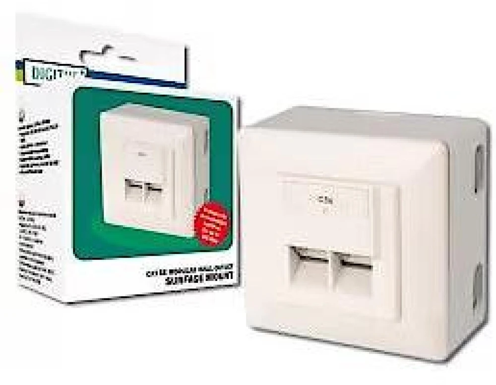 Moduliniai sieniniai lizdai Digitus CAT 5e 2x RJ45 LSA