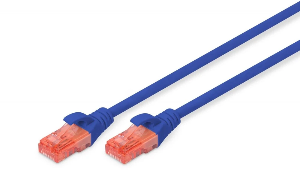 Assmann Electronic DIGITUS CAT 6 U-UTP patch kabelis PVC AWG 26/7 ilgis 3m spalva mėlynas