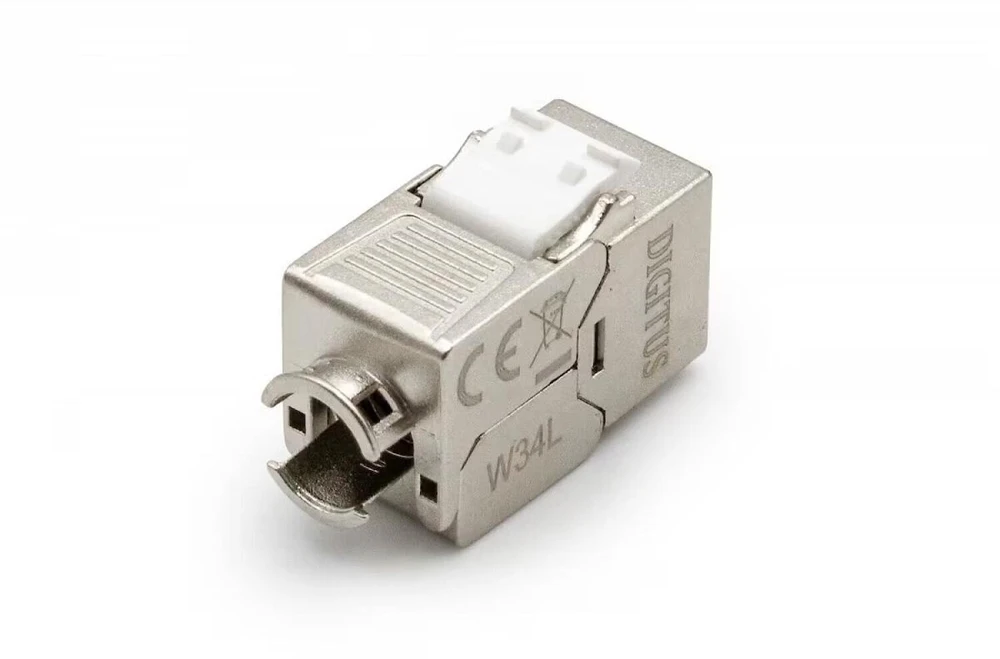 Digitus DIGIT Keystone lizdas RJ45 (8P8C) Cat.6A, STP, apsauginis dangtelis nuo dulkių