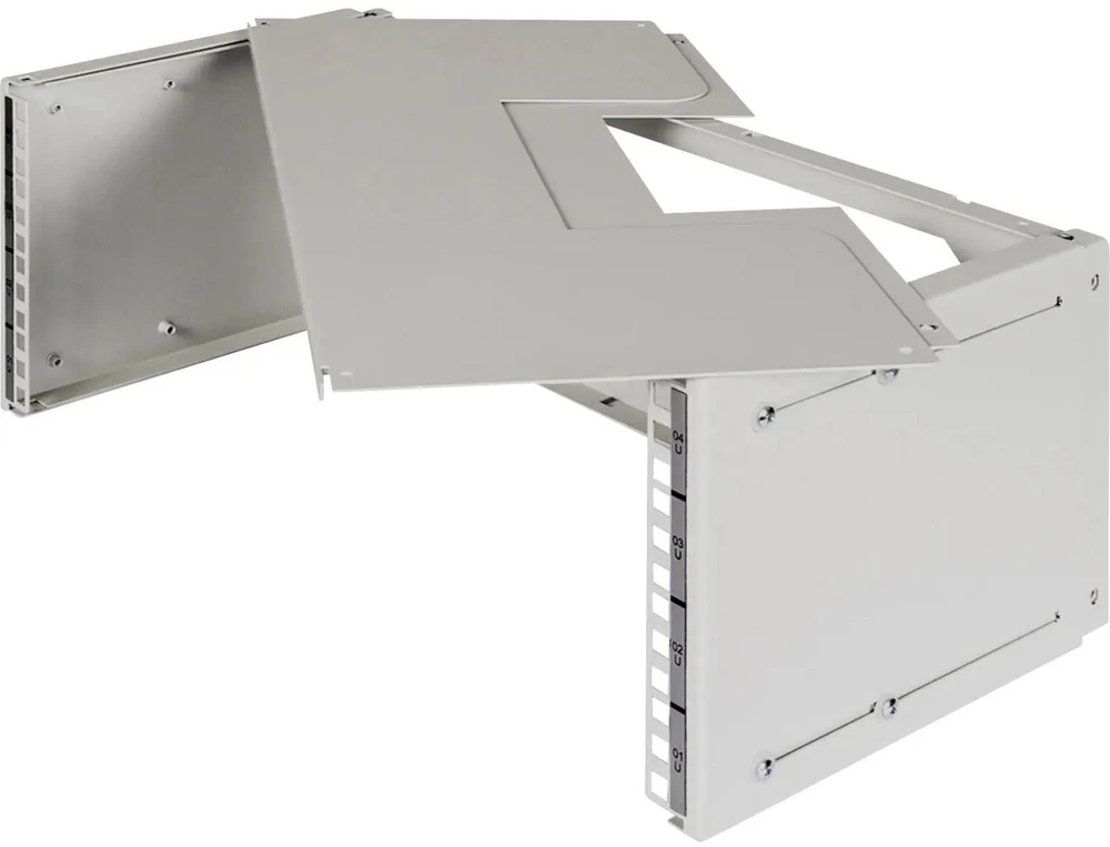 Digitus Viršutinis arba apatinis uždarymo skydelis komutaciniams skydeliams, Viršutinis skydelis, Pilkas, Plienas, Turkija, 48,3 cm (19'), 515 mm