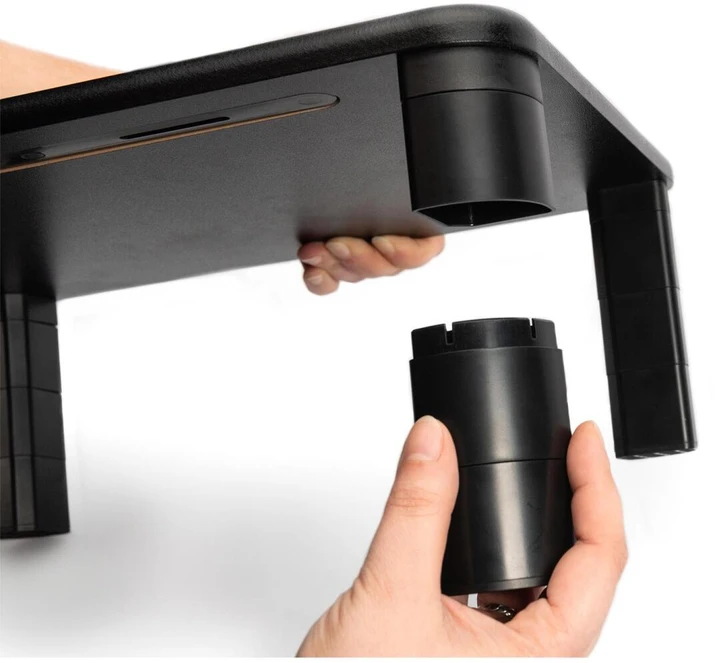 Laikiklis Assmann Electronic DIGITUS Reguliuojamas stalviršis Monitorius Riser 400x280x143mm maksimali apkrova iki 10kg