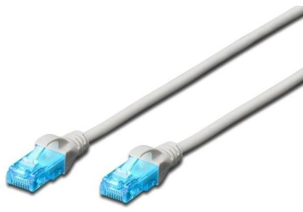 Assmann Electronic DIGITUS CAT 5e U-UTP patch kabelis PVC AWG 26/7 ilgio 20 m spalvotas pilkas