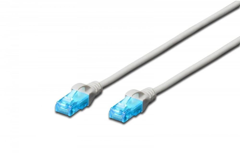 Assmann Electronic DIGITUS CAT 5e U-UTP patch kabelis PVC AWG 26/7 ilgio 20 m spalvotas pilkas
