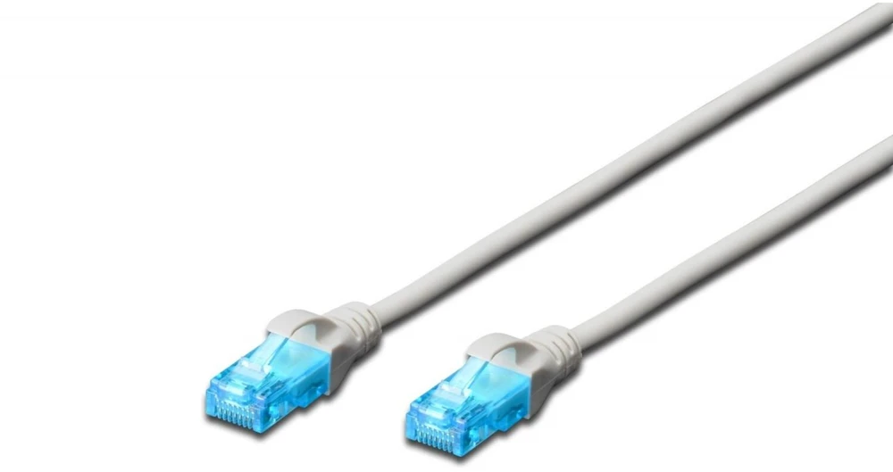 Assmann Electronic DIGITUS CAT 5e U-UTP patch kabelis PVC AWG 26/7 ilgio 10m spalvotas pilkas