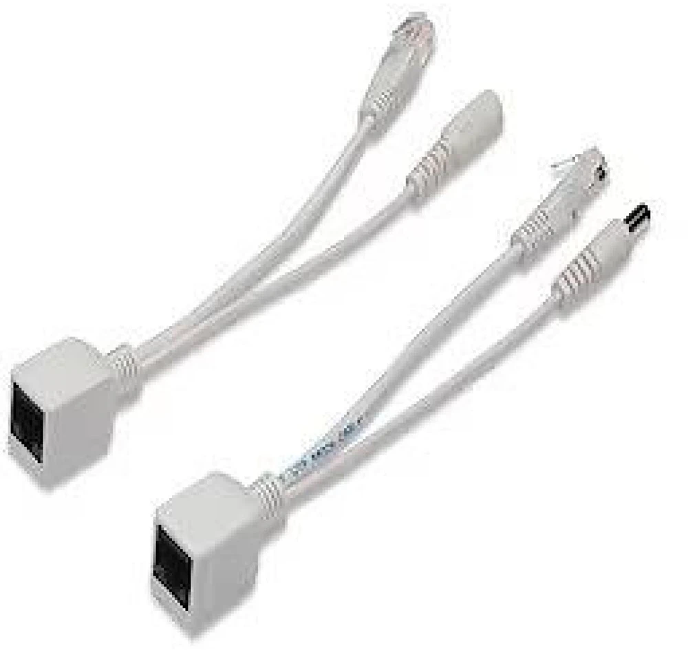 Assmann Electronic DIGITUS PoE kabelių rinkinys pasyvus iki max 5m 10/100Mbit RJ45 kištukai DC kištukas 5,5mm