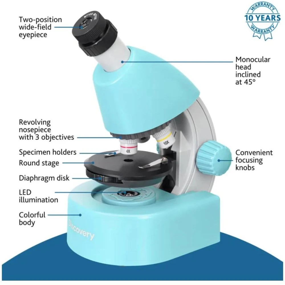 Mikroskopas, Discovery Micro Marine, 40x-640x, su knyga