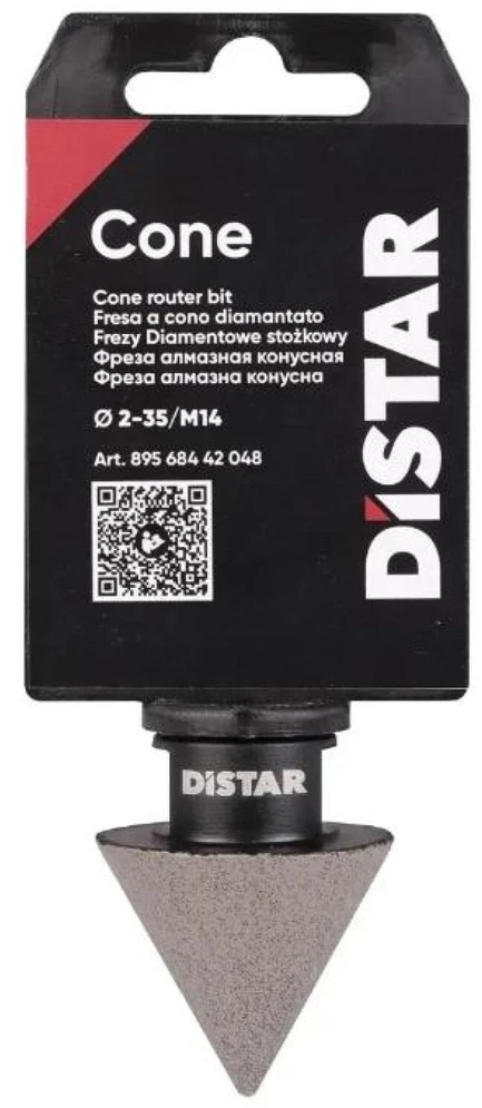 M14 Kūginė deimantinė freza Distar Cone 2-35mm