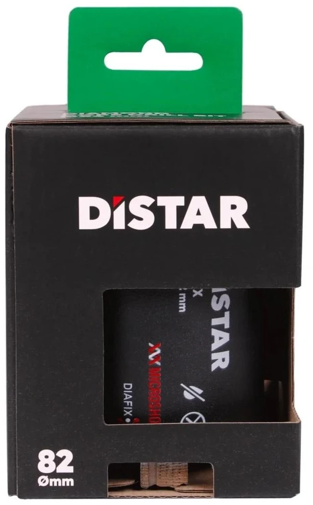 Grąžtas 82 mm Distar RS-X Drill Master deimantinė karūna rozetėms gręžti (6 dantys, angos gale)