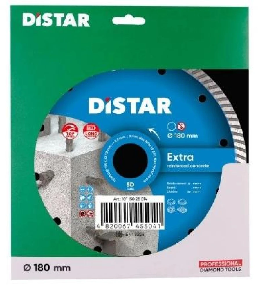 Deimantinis pjovimo diskas DISTAR 10115028014; 180 mm; 2,4 mm