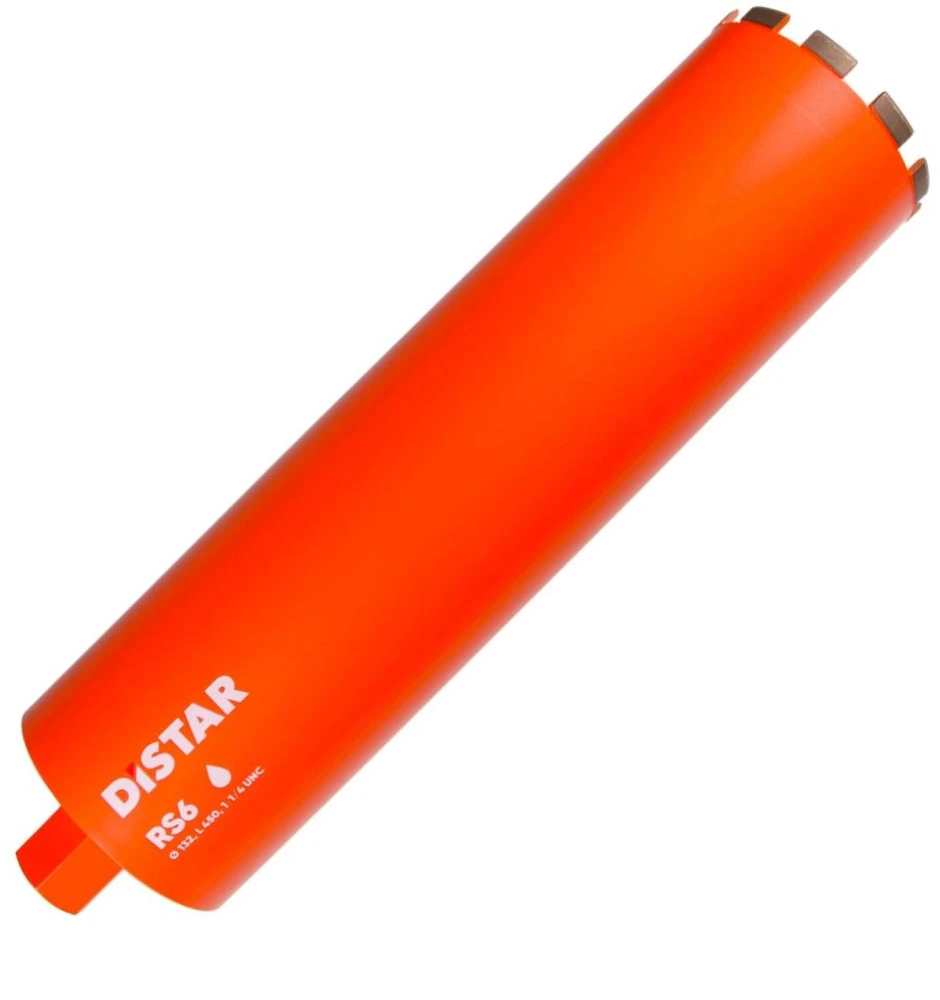 Deimantinė karūna drėgnam pjovimui DISTAR RS6; 132 mm; 450 mm; 1 1/4'' UNC