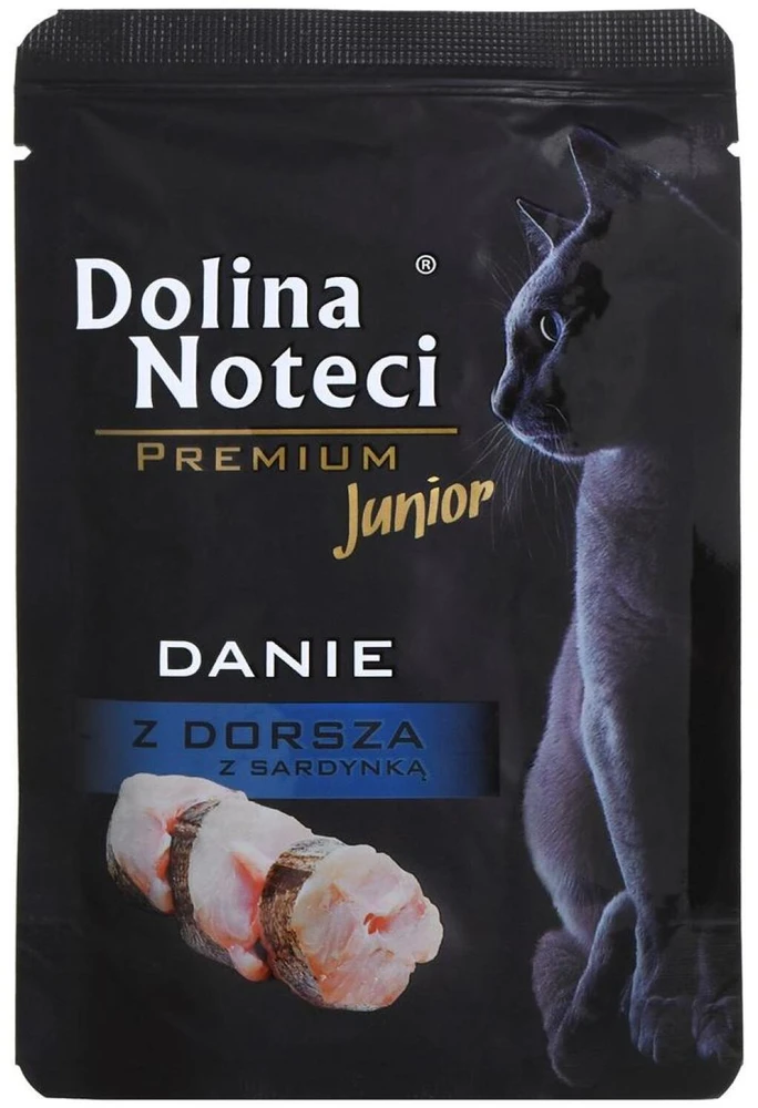 Dolina Noteci Premium Menkės ir sardinių patiekalas – drėgnas maistas kačiukams – 85g