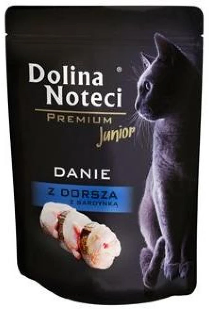 Dolina Noteci Premium Menkės ir sardinių patiekalas – drėgnas maistas kačiukams – 85g