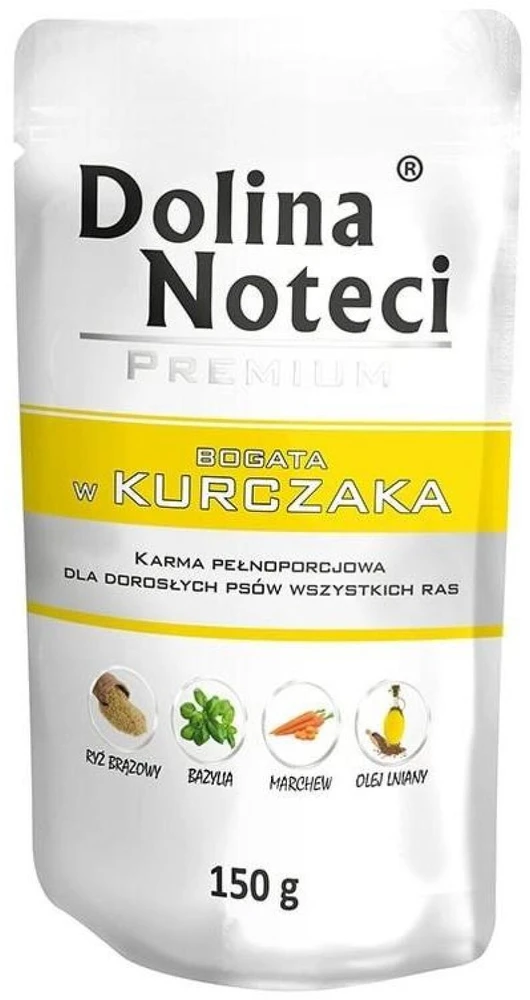 Šunų Maistas - Dolina Noteci Premium Vištienos Drėgnas 150g