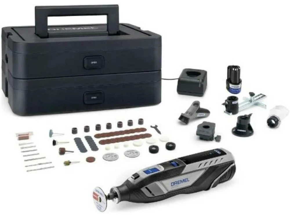 Daugiafunkcis įrankis Dremel 8250-5/65 Platinum, su 5 antgaliais ir 65 priedais