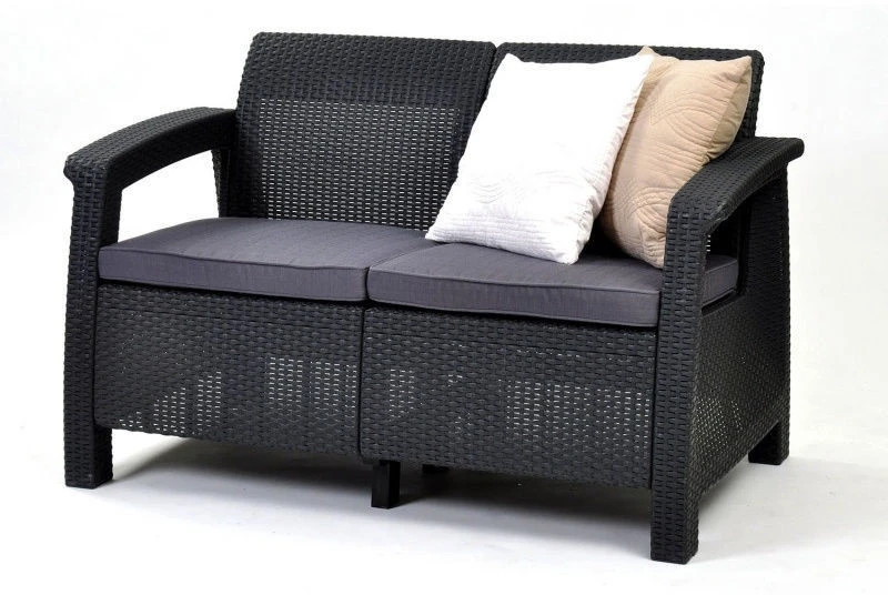 Keter Corfu Love Seat sofa - Grafito