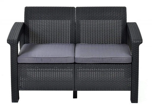 Keter Corfu Love Seat sofa - Grafito