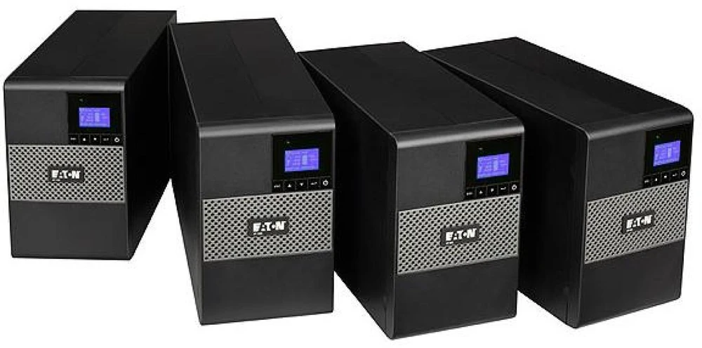 „Eaton 5P“ 1150 VA / 770 W, linijinis interaktyvus grynas sinusinis išėjimas, 4 min. esant pilnai apkrovai, 3 metų garantija (2 metai baterijoms)