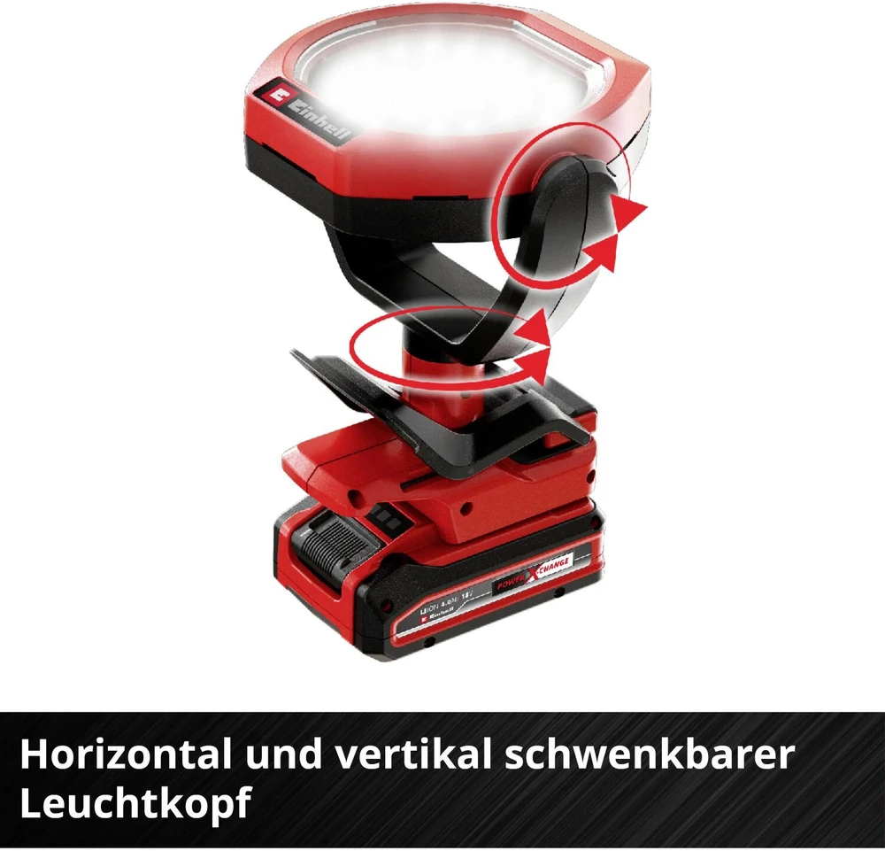Stalinis šviestuvas Einhell GC-OL 18/1500 Li-Solo lauko LED stalinis šviestuvas