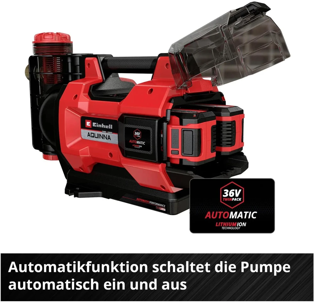 Vandens siurblys Einhell AQUINNA 36/38F; 2x18 V (be akumuliatoriaus ir pakrovėjo)