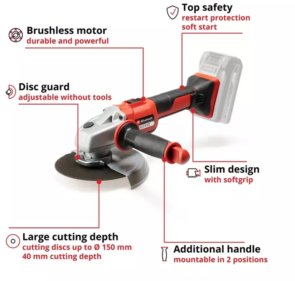 Einhell TE-AG 18/150 LI BL Solo