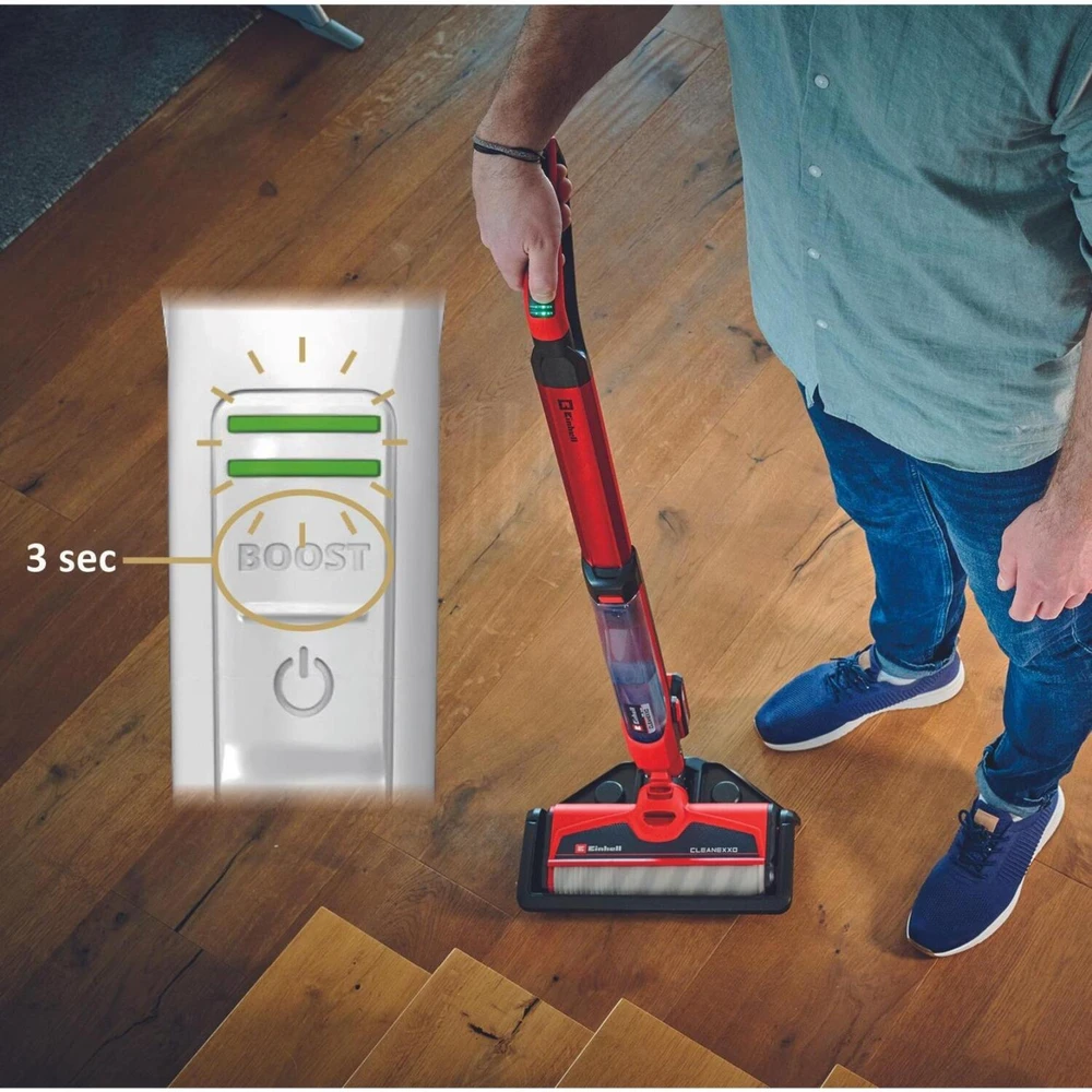 Akumuliatorinė šluota Einhell CLEANEXXO; 18 V (be akumuliatoriaus ir pakrovėjo)