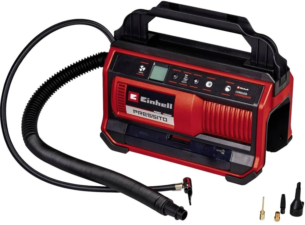 Akumuliatorinė oro pompa Einhell PRESSITO SOLO 18/25; 18 V (be akumuliatoriaus ir pakrovėjo)