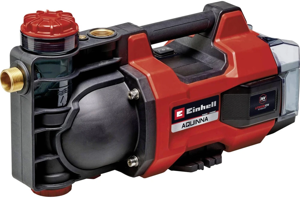 Einhell AQUINNA 36/34, Baterija, 3.7 bar, 3400 l/h, Juoda, Raudona - SOLO