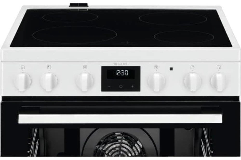 60 cm pločio baltos spalvos el keraminė viryklė Electrolux LKR64023AW