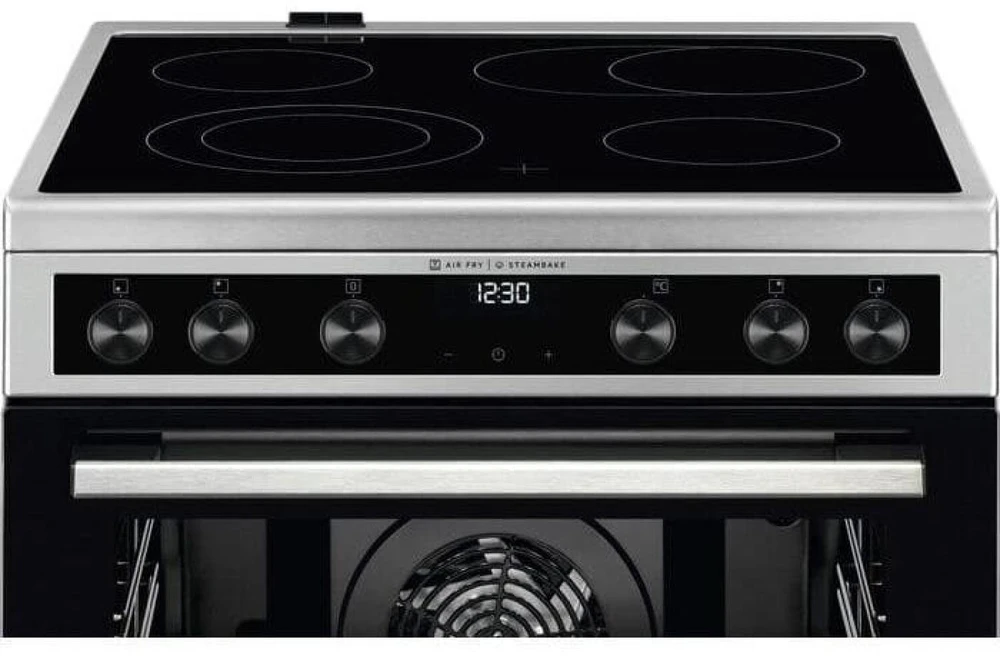 60 cm pločio ner.plieno spalvos el.keraminė viryklė Electrolux LKR66021MX