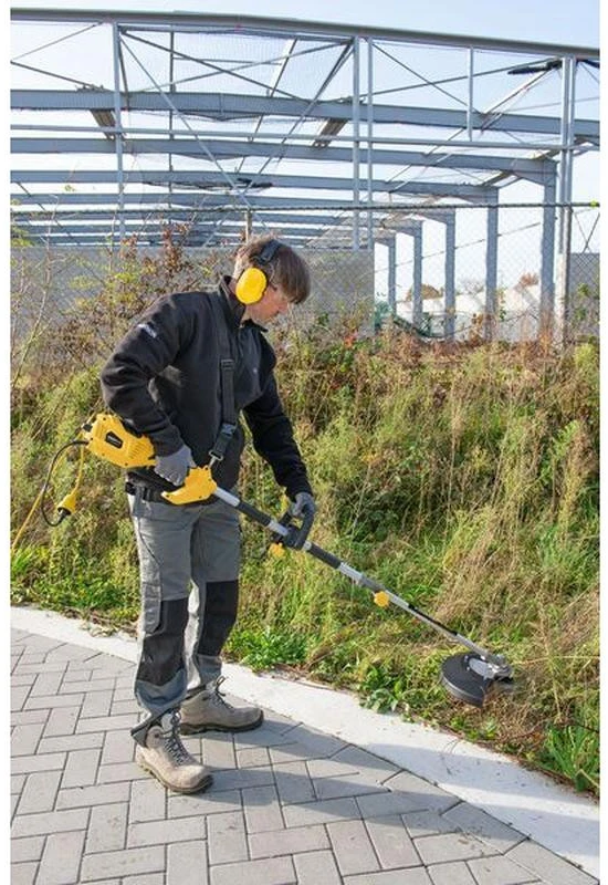 Elektrinė krūmapjovė žolės ir piktžolių pjovimui 1000W 38cm 2mm POWXG30405 POWERPLUS