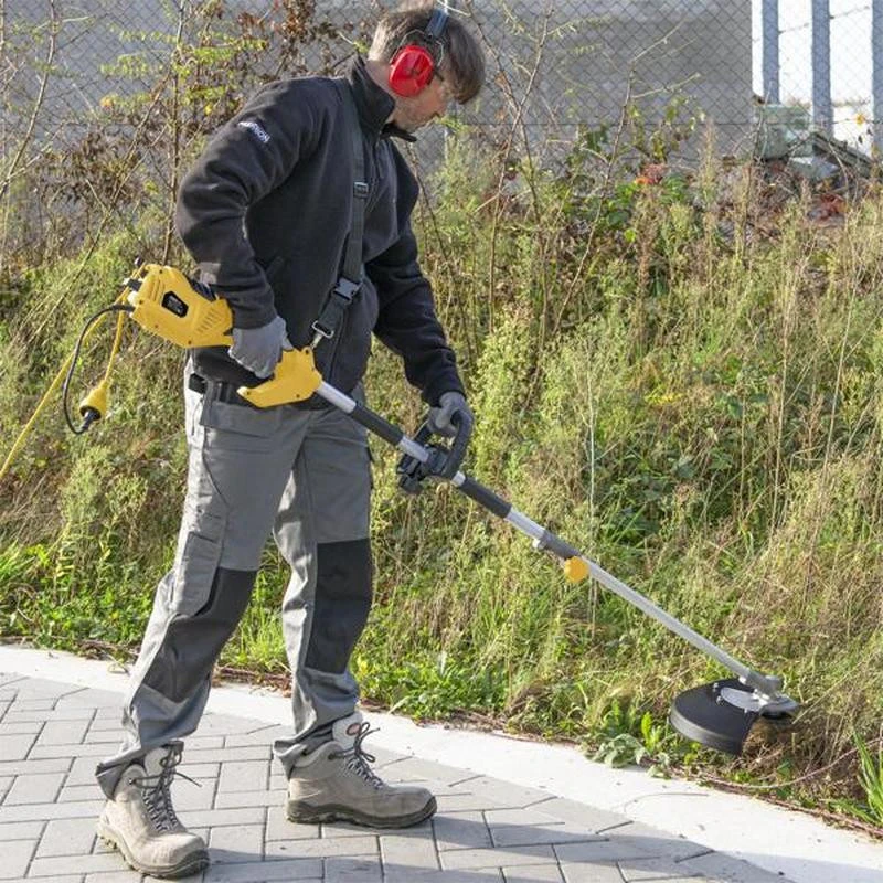 Elektrinė krūmapjovė žolės ir piktžolių pjovimui 1000W 38cm 2mm POWXG30405 POWERPLUS