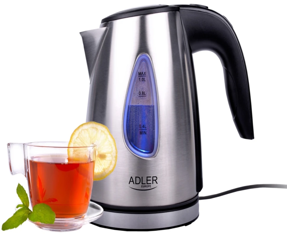Adler | Virdulys | AD 1203 | Standard | 1630 W | 1 L | Nerūdijantis plienas | 360° rotational base
