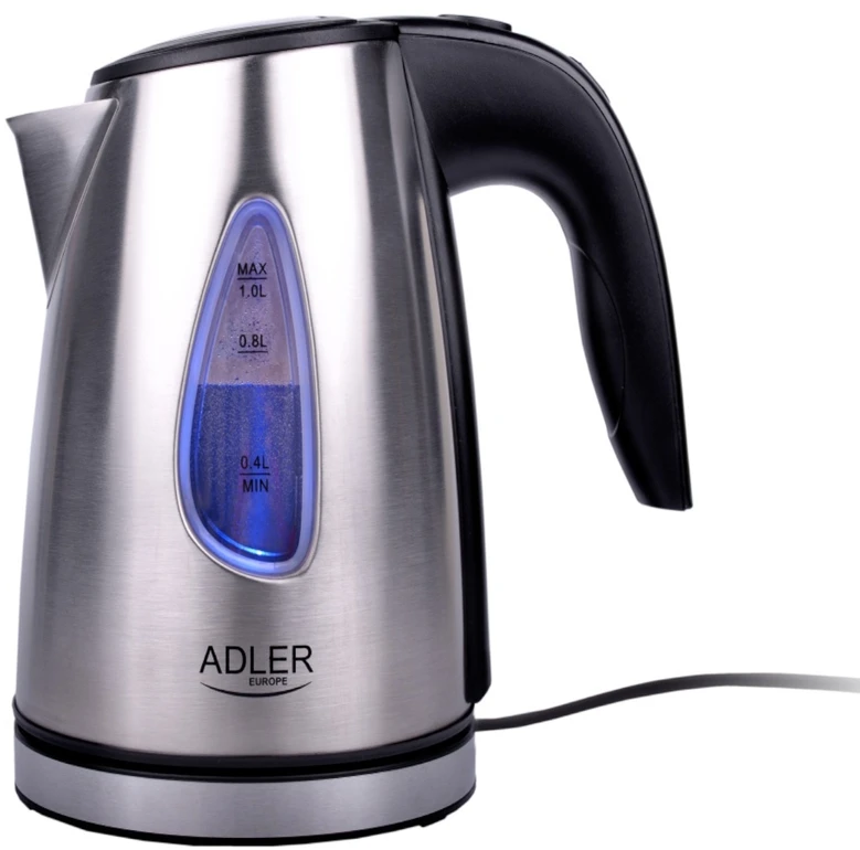 Adler | Virdulys | AD 1203 | Standard | 1630 W | 1 L | Nerūdijantis plienas | 360° rotational base
