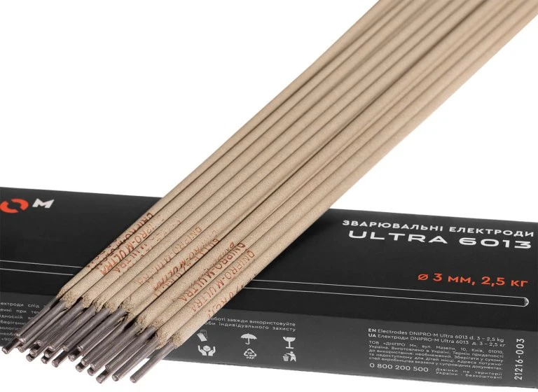 Elektrodas 3mm 2,5kg Ultra 6013 DNIPRO-M