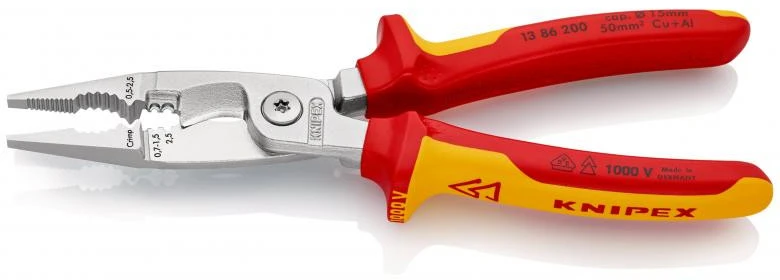 Replės elektrikui VDE 200mm, Knipex