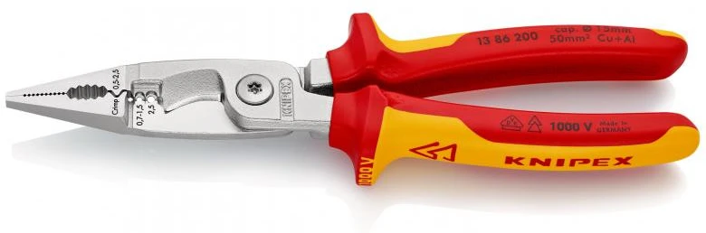 Replės elektrikui VDE 200mm, Knipex