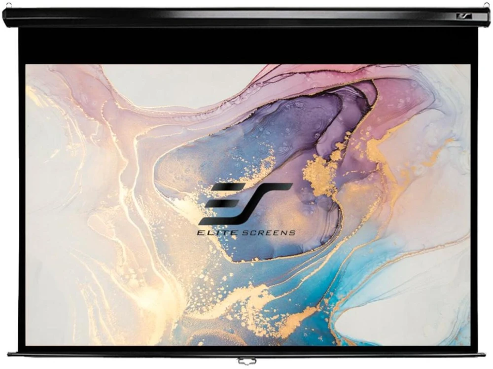 Elite Screens | Manual Series | M99UWS1 | Įstrižainė 99" | 1:1 | Matomo vaizdo plotis (W) 178 cm | Juodas