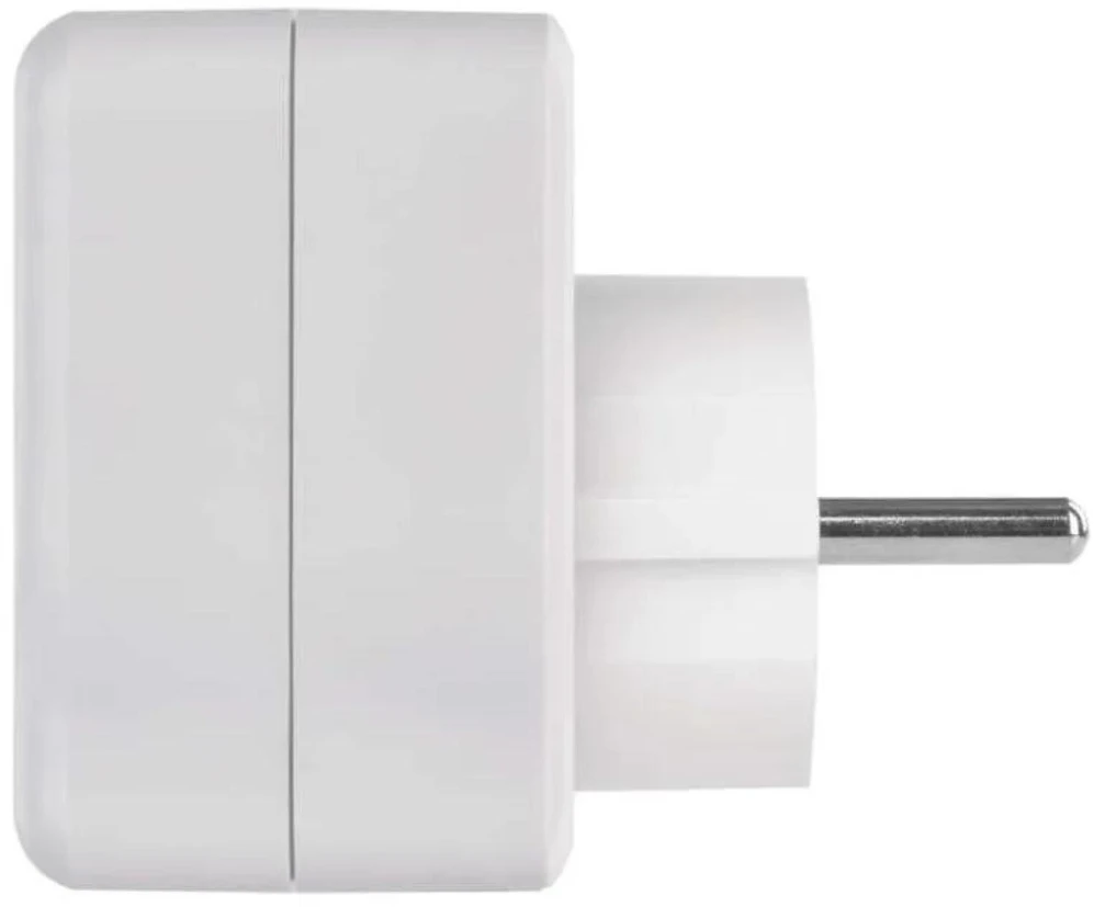Emos Adapteris P0075, 1×, 1×USB-A 5V/2,4A/12W, 1×USB-C 5V/3A/15W, 3680W, IP20, vaikų apsauga