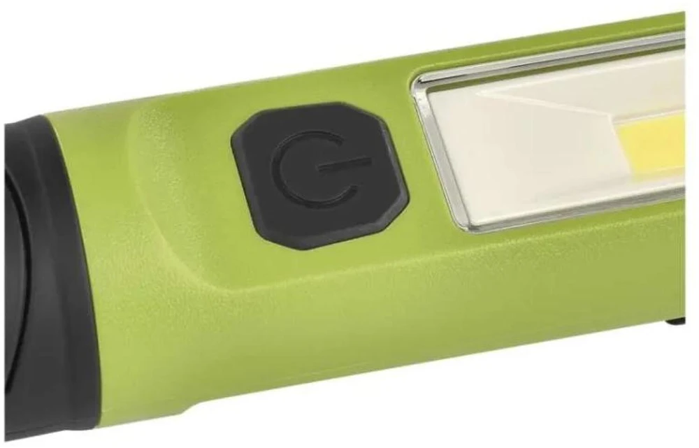 Emos COB LED Įkraunama Darbo Lempa P4545, 1000 lm, 2600 mAh, 2 režimai, 2 kabliai, 4 magnetai, USB-C