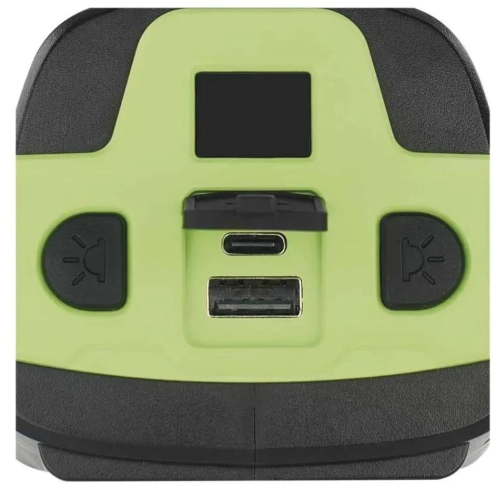 Emos Įkraunamas LED Žibintuvėlis P2316, 850 lm, 8000 mAh, 688 g, 6 h įkrovimas, 7 režimai, LCD indikacija, USB C