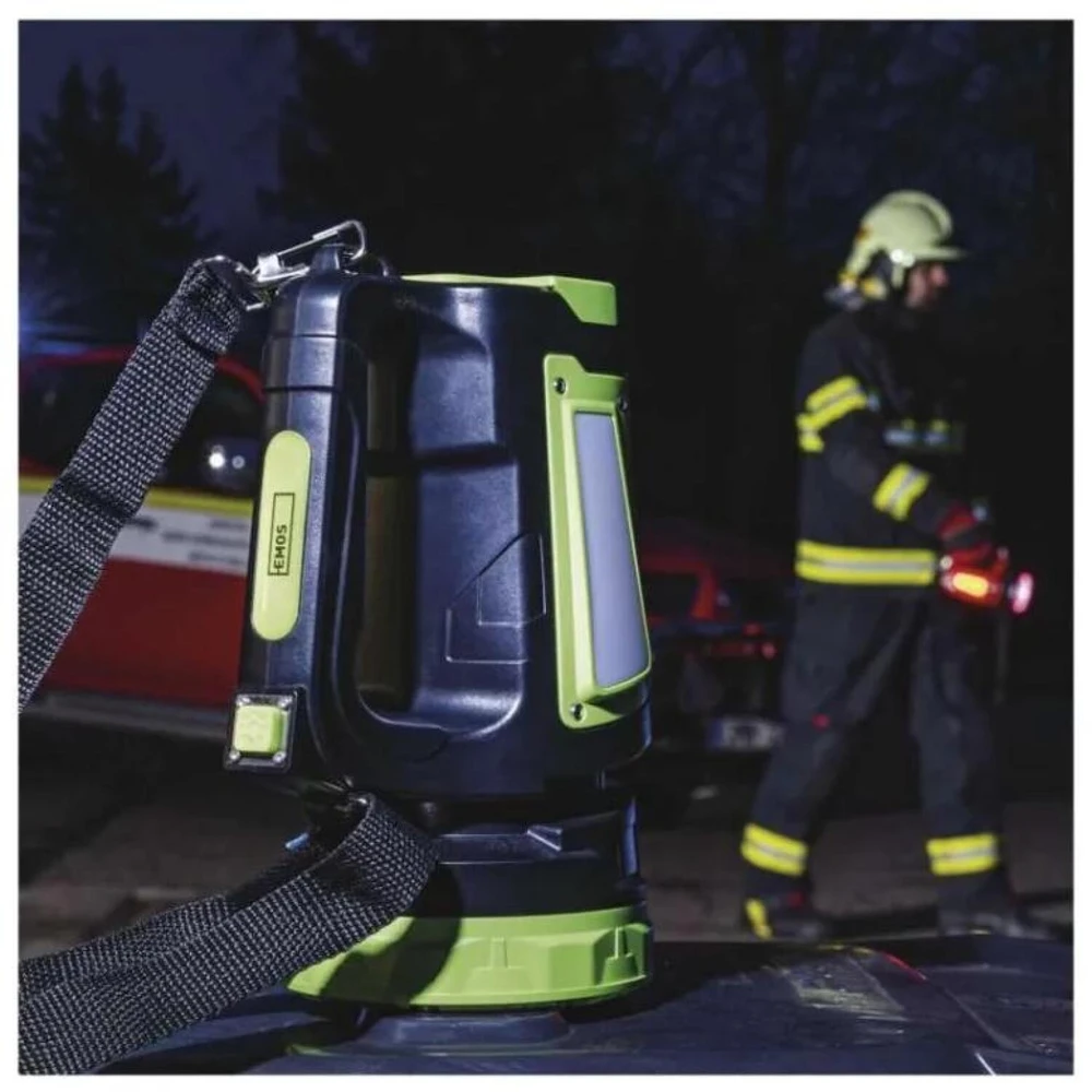 Emos Įkraunamas LED Žibintuvėlis P2316, 850 lm, 8000 mAh, 688 g, 6 h įkrovimas, 7 režimai, LCD indikacija, USB C