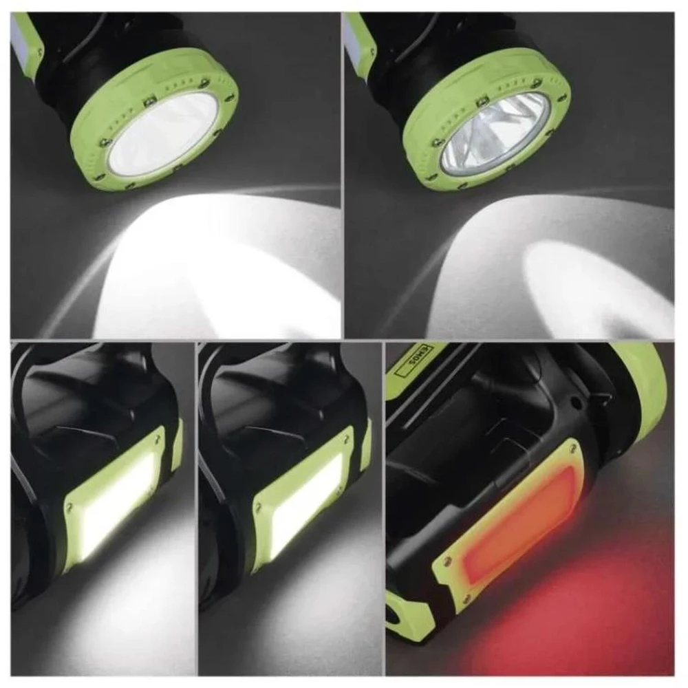 Emos Įkraunamas LED Žibintuvėlis P2316, 850 lm, 8000 mAh, 688 g, 6 h įkrovimas, 7 režimai, LCD indikacija, USB C