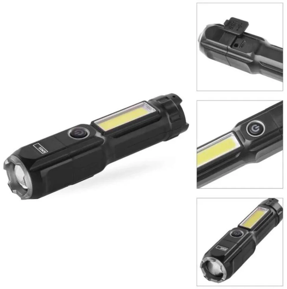 Emos įkraunamas žibintuvėlis P3214, 150 lm, 1200 mAh, 80 g, IP44, 4 režimai, Micro USB, smūgiams atsparus